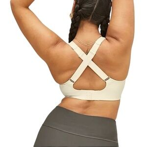 Girlfriend Collective Cream Sports Bra